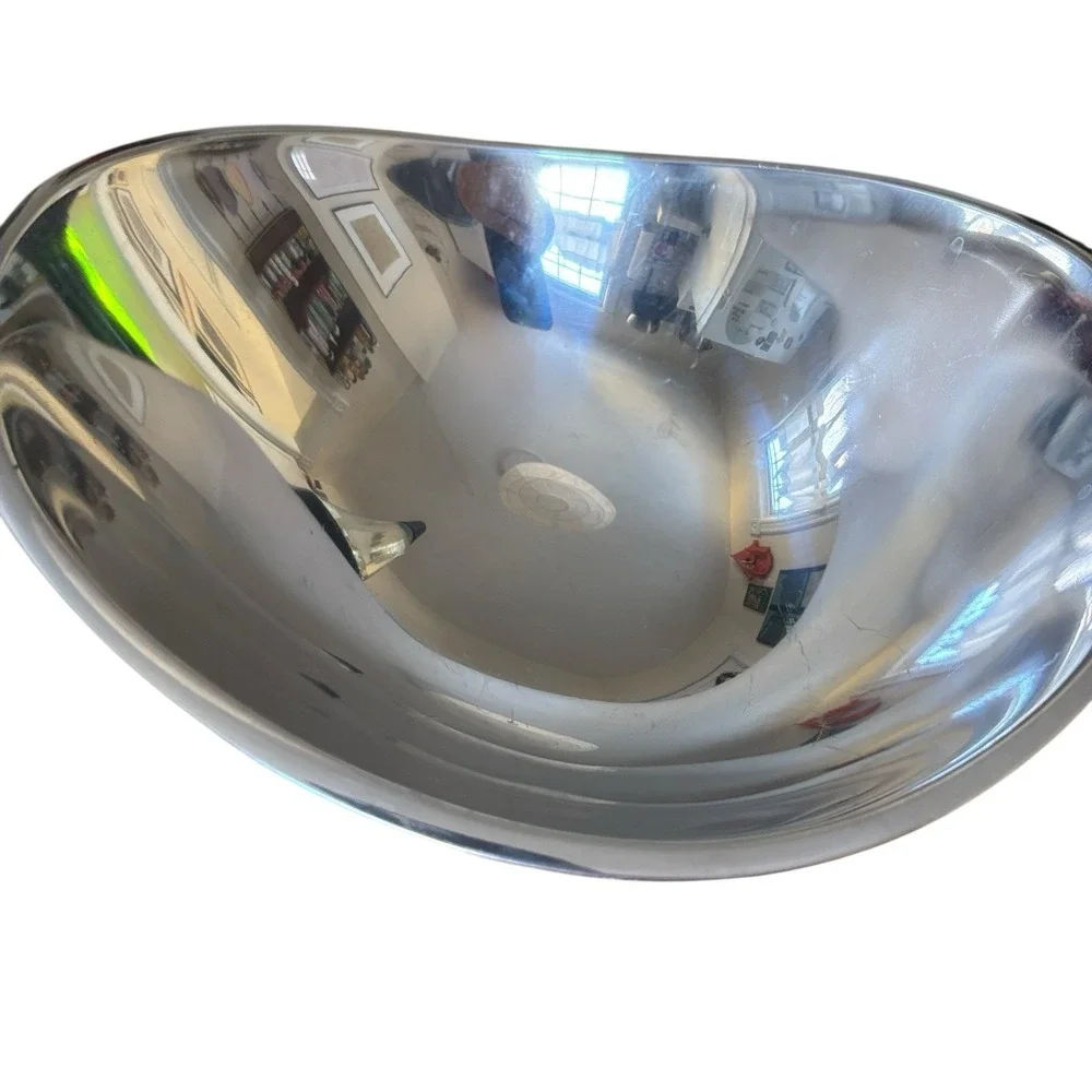 Nambe Butterfly Collection Serving‎ Bowl Oven Safe 7 Inch Chrome